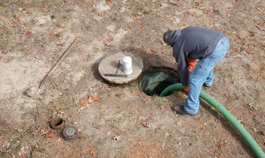 Sewage removal by septic tanks